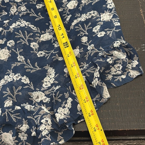 Ulla Johnson Rosine 100% Silk Sheer Blouse Top In Azure Blue size 0 - Picture 15 of 15